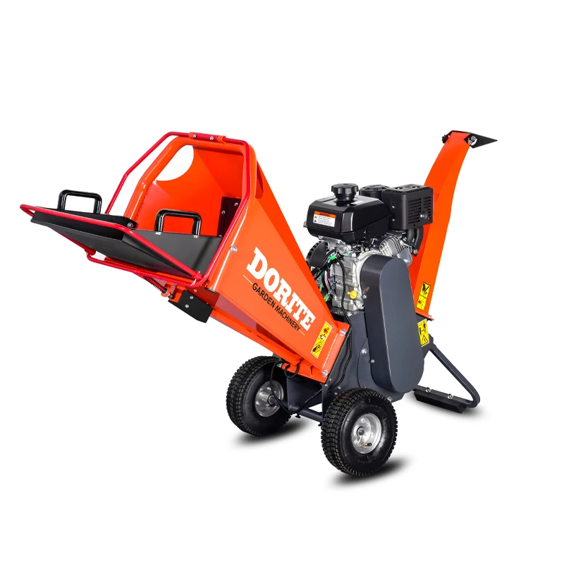 CE/MD/EMC Approved 6.5hp Gasoline Motor Powered Wood Chipper  Mini Shredder wood chipper Machine
