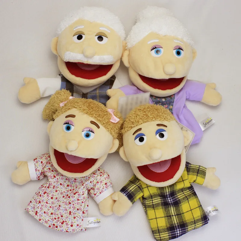 Family Members Soft Plush Hand Puppets human for kids Storytelling Preschool Role Play Human Hand Puppet