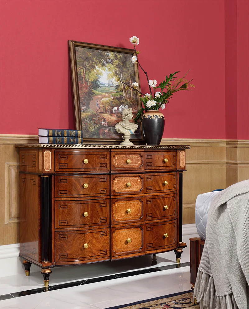 Classic luxury wooden dressing table beech handmade makeup bedroom furniture dresser tables with drawer