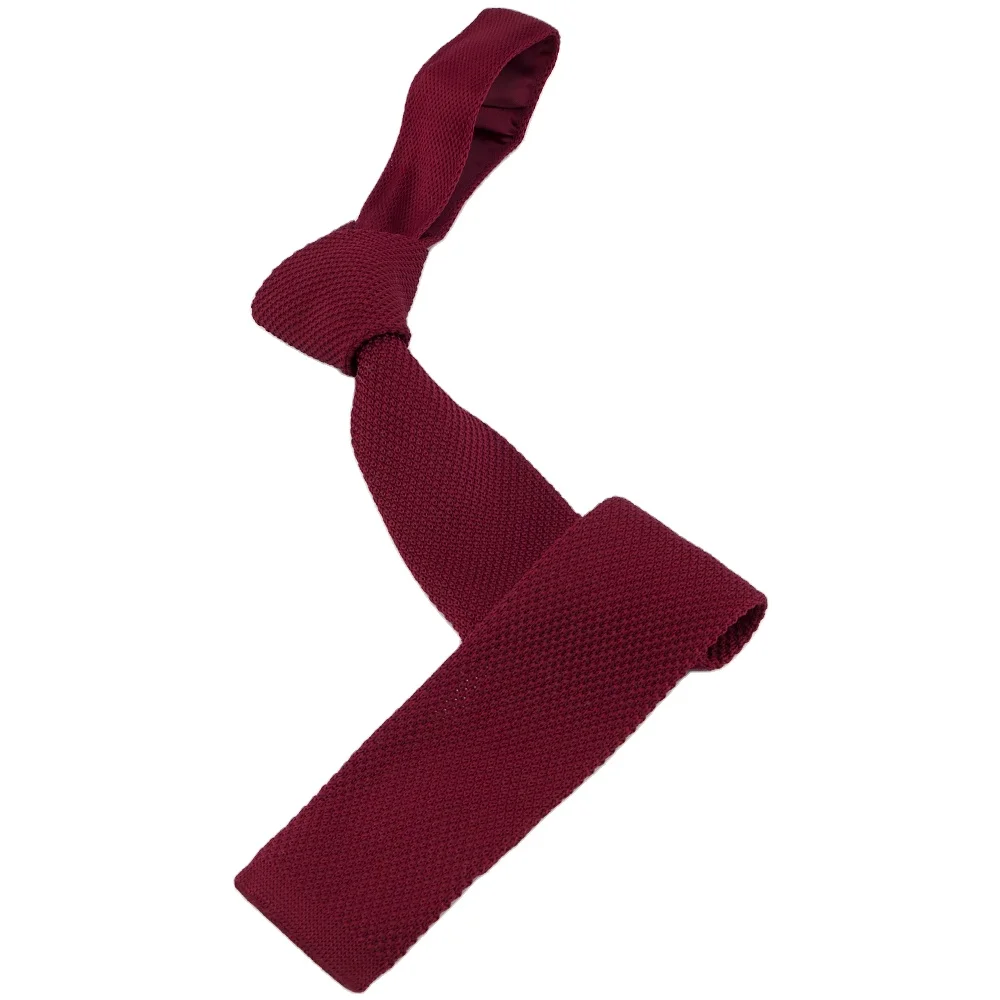 Manxiang Customize Handmade Elegant Slim Skinny Mens Knitted Tie