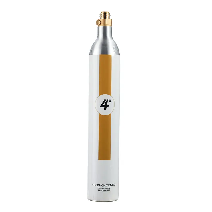 
Refillable Gas Bottle 0.6 L Co2 Tank sodamaker 360g Co2 gas Cylinder For Vending Machine Soda Water Maker 