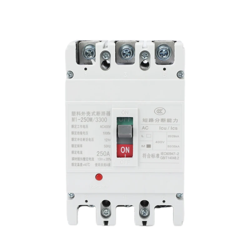 MCCB molded case circuit breaker 3p 4p 100a 150 amp 250amp 250A 300A 400 500a 630amp 800a 1000a 1200A 800v 1000v ac mccb