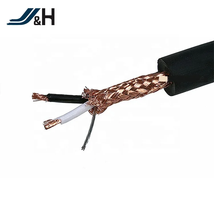 Flexible Low Noise Microphone Cable With Environmental PVC Under ROHS Requirement