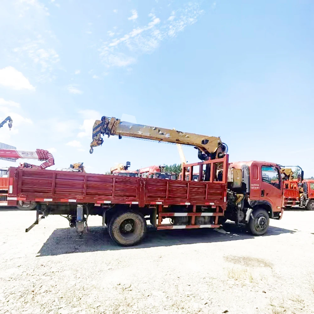 16 Ton 20 Ton Mobile Truck Crane Hydraulic Truck Mounted Crane Straight Boom Telescopic Crane For Sale