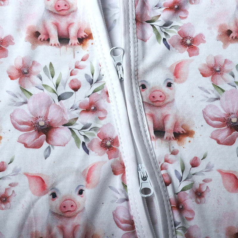 Custom 12-18 months boys loose fit onesies baby zipper long sleeve onesies baby girl newborn baby pajamas boys bamboo