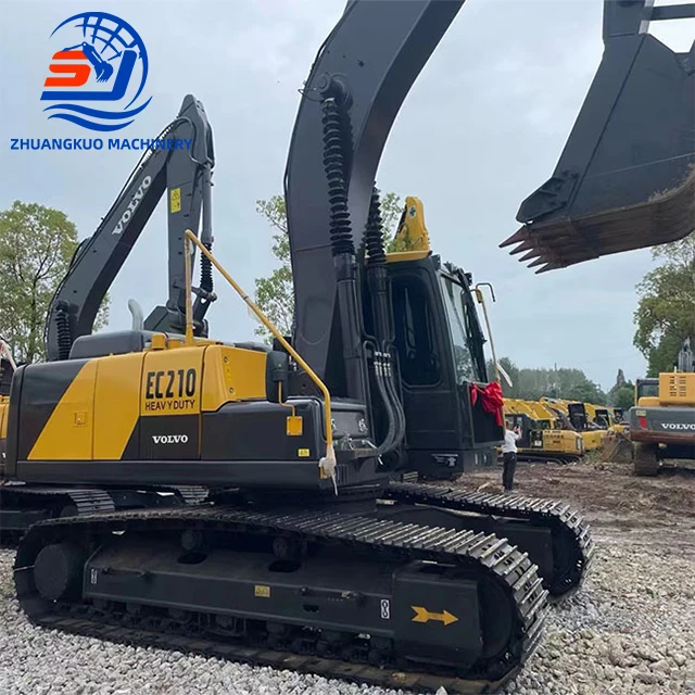 Excellent Condition Used Volvo Ec210 Excavators Good Quality Origin Korea For Hot Sale