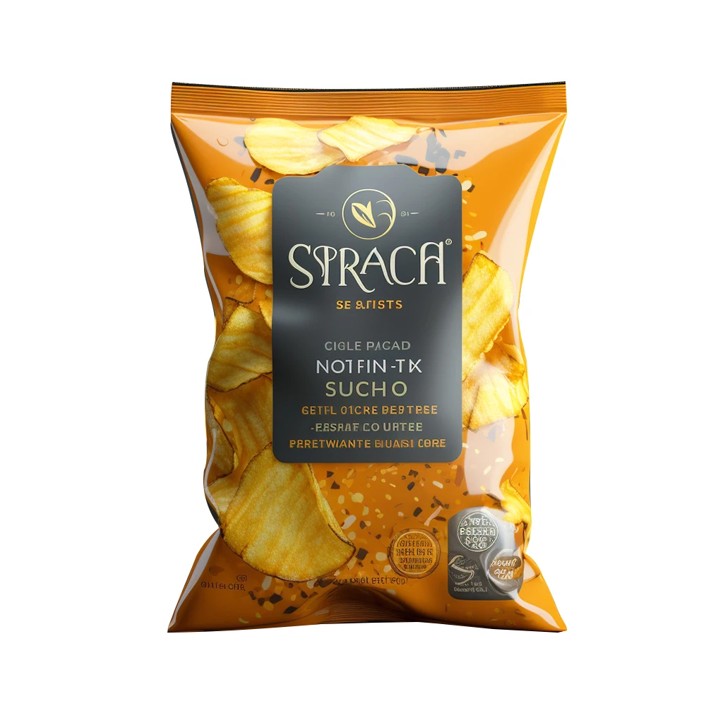 Custom compostible pouches food grade chips snack food bags packaging