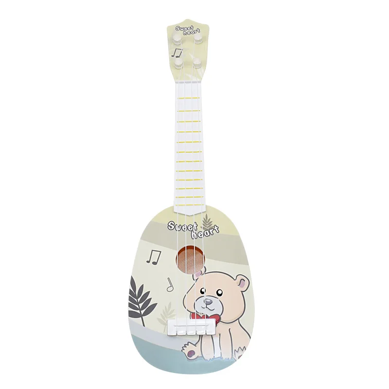 wholesale cheap high quality Early Musical Educational Toys Small Cartoon Inflable Plastic Girls Ukulele Guitar Toy