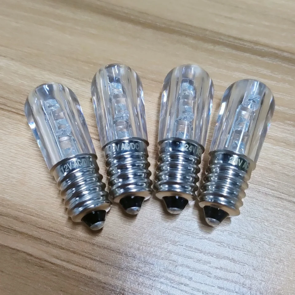 E14 LED Papaya Bulbs 12V 24V Holiday Decorative Lighting Lamp E14 3LED Window Display Bulb