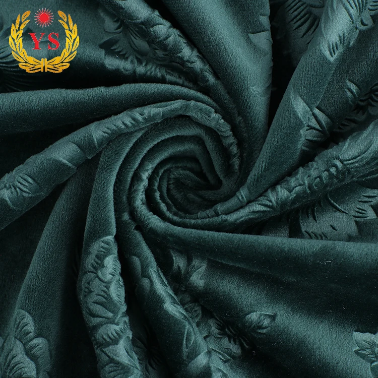 
Top selling wholesale 3d emboss polyester velvet upholstery fabric 