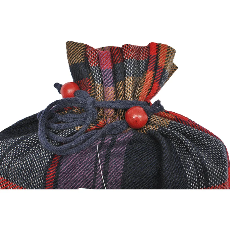 BLUE PHOENIX throw blanket with bag 100% wool Scottish plaid super cozy soft washable for bed couch sofa camping