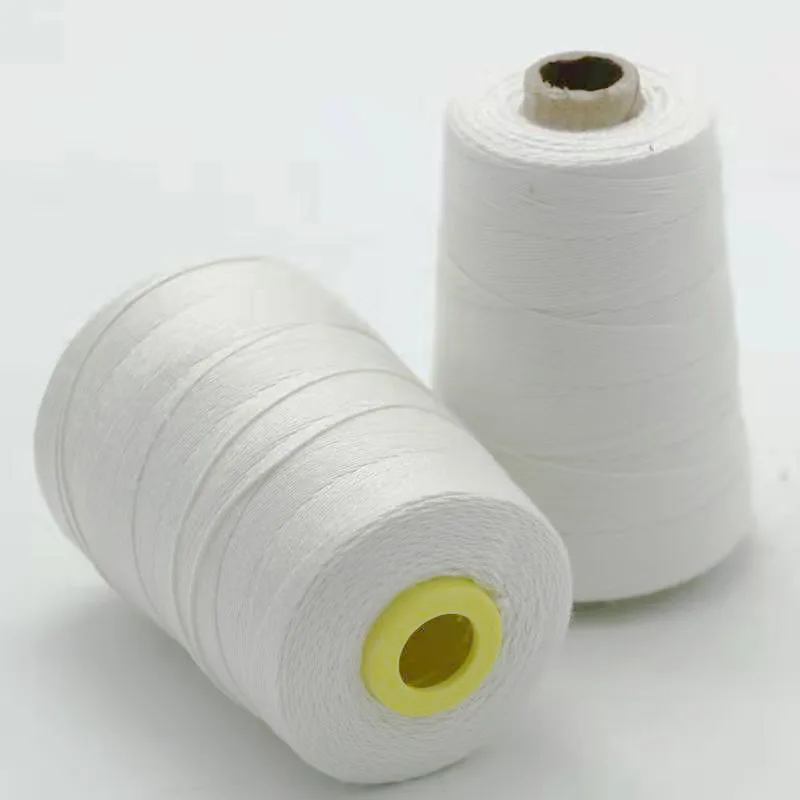Factory sale high quality 10s/3 100% spun polyester bag closing sewing  thread