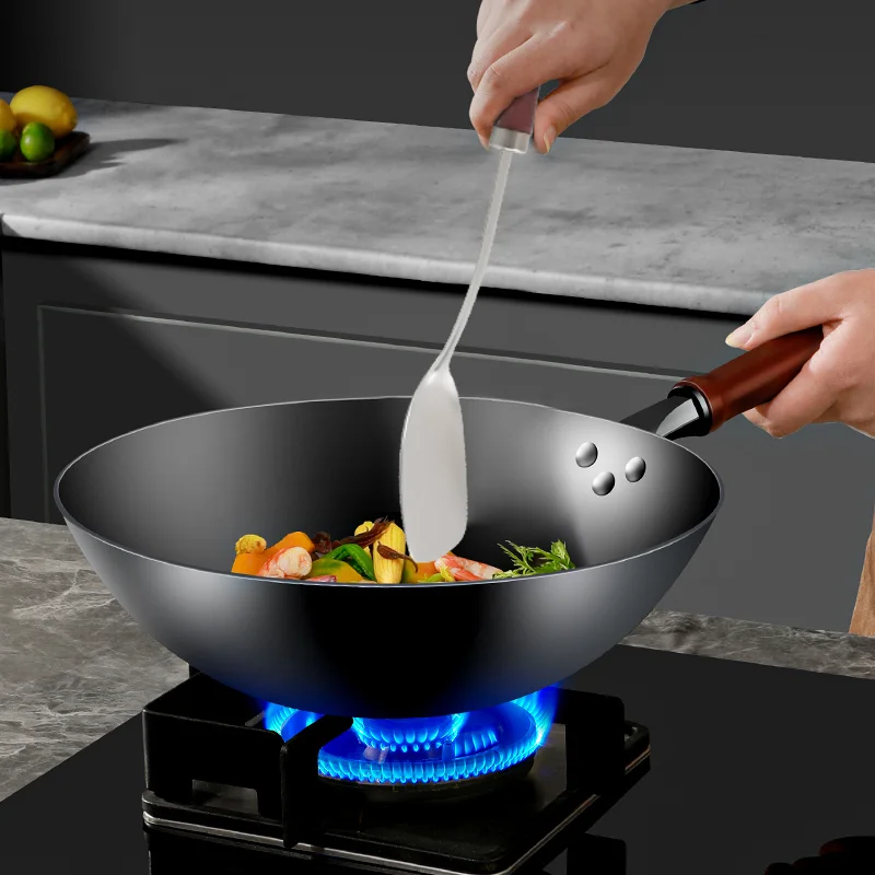 Wholesale Custom Multi Purpose Kitchen Tools Soup Ladle Spatula Stainless Steel Polished Cooking Utensils With Solid Wood Handle