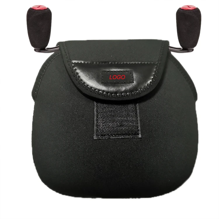 High Performance Fishing Rod Bag Durable Hook Loop Waterproof Neoprene Fishing Reel Cover Case