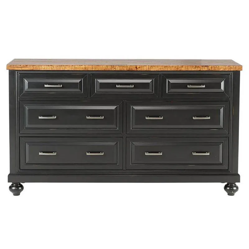High quality black bedroom chest of 7 drawers dresser cabinet Chinese furniture