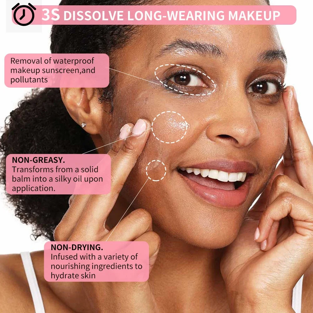 Cheap Price Natural Cleansing Balm Oem Make up Remover Oil-Free Moisturizing Mild Facial Makeup Removal Cleansing Balm