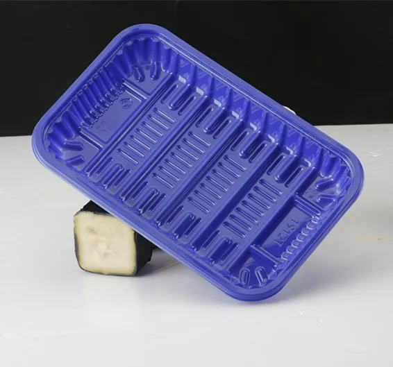 Supermarket Disposable Plastic Packaging Blister Clear Tray Plastic Biodegradable Meat Fish Food Tray