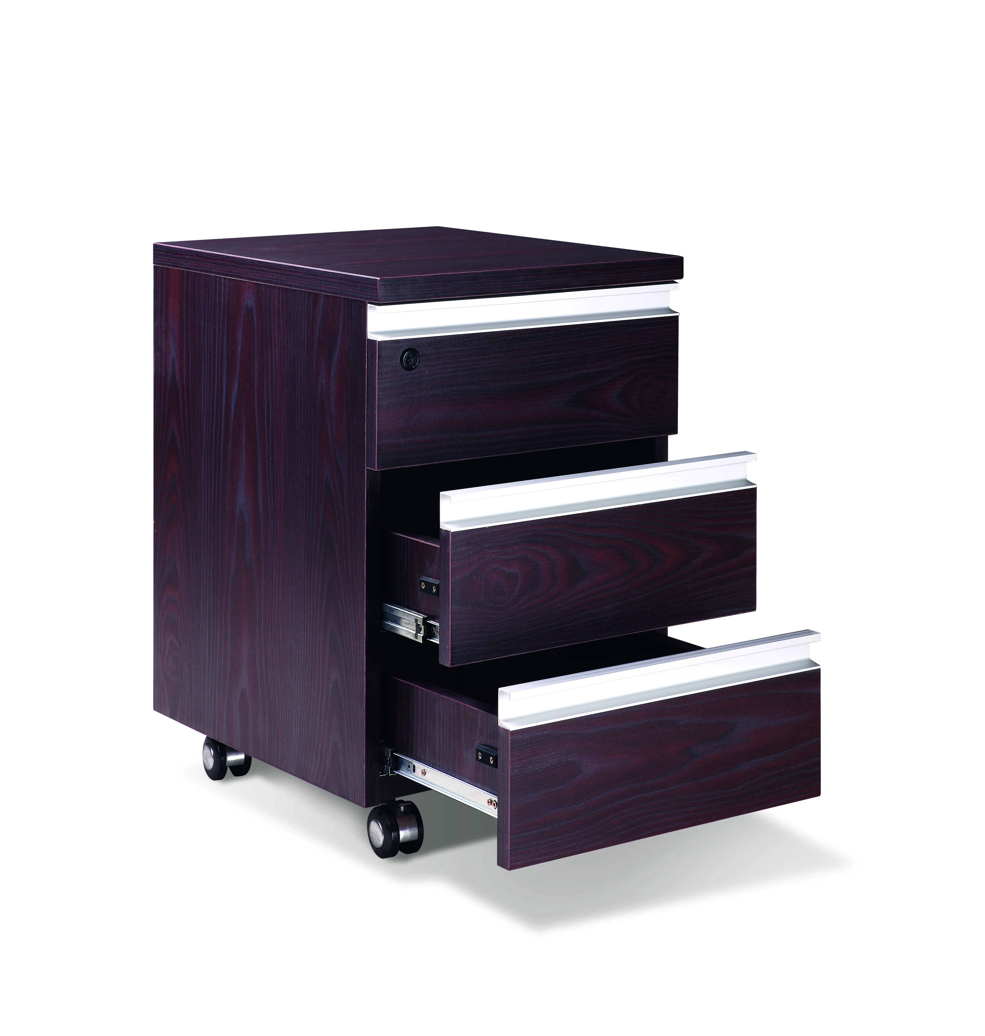 small drawer kardex modern wood furniture mobile file cabinet with lock
