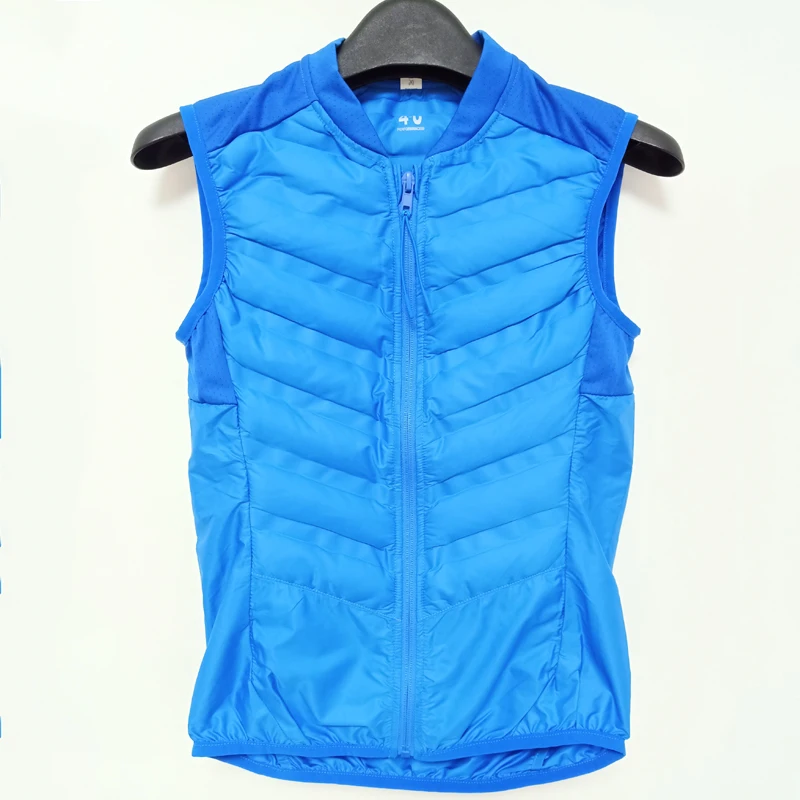 Hot Sell vest outdoor quilted puffer winter warm waistcoat lightweight  sports Gilet Zip Crop Sport Vest Streetwear