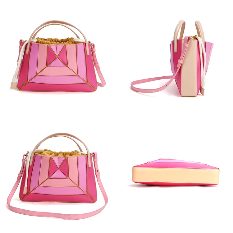 Paparazzi Designer PA0594 sustainable pu Leather Women Patchwork shoulder Handbags Ladies tote Bags For Women