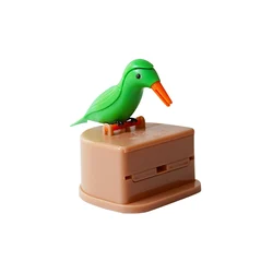 A659 Fully Automatic Storage Toothpick Dispenser Dinning Table Decor Press Type Toothpick Holder Bird Shape Smart Toothpick Box