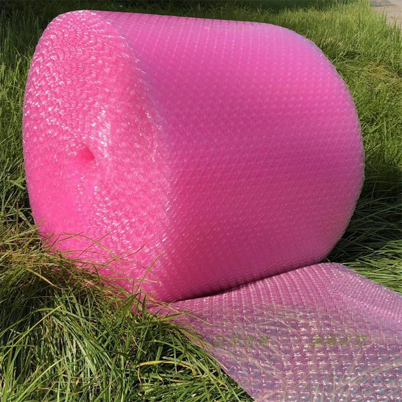 Cheap Plastic Bubble Roll Pink Heart Air Bubble Bag Heavy-Duty Column Film Roll for Fragile Items