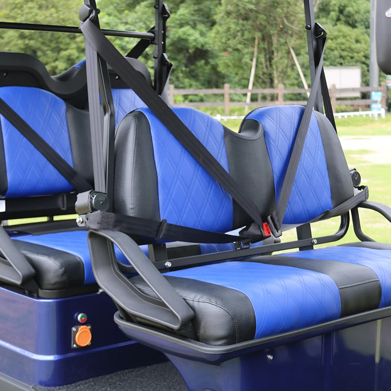 Multifunctional Off Road 4+2 Seater Street Legal Electric Golf Cart With Windshield