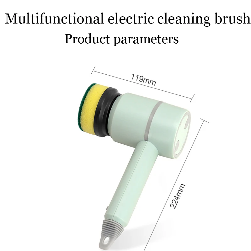 New Multi Electric Cleaning Brush Household Cleaning Tool Handheld Kitchen Cleaning Brush Wireless And Convenient Bowl Cleaner