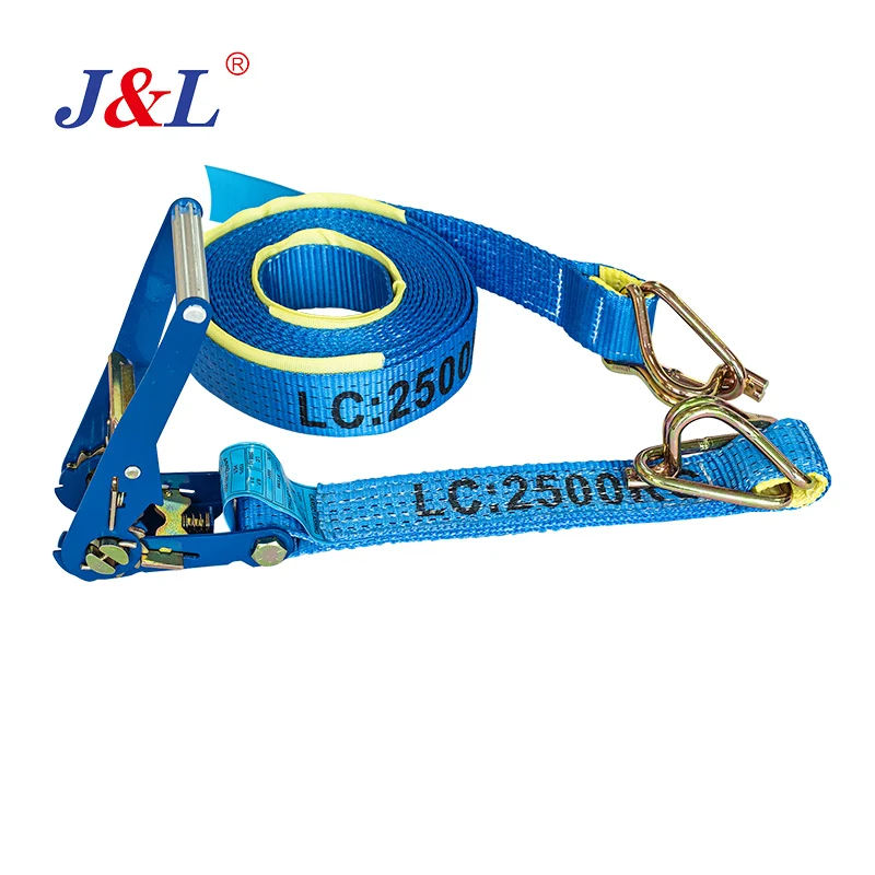 julisling correa de carga cargo belts with e fittings or other hook ratchet  eslingas de carga good quality OEM ODM