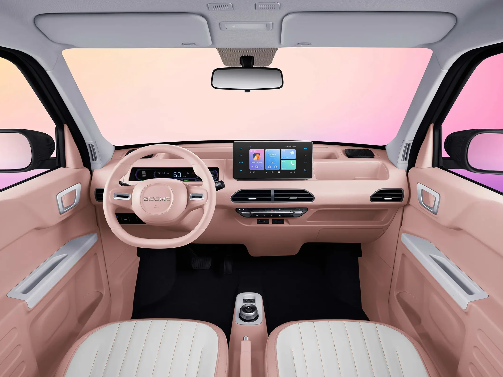 Panda 2024 200km Panda Kart Pure Electric Mini Car Easy to drive, light steering, suitable for driving in congested urban roads