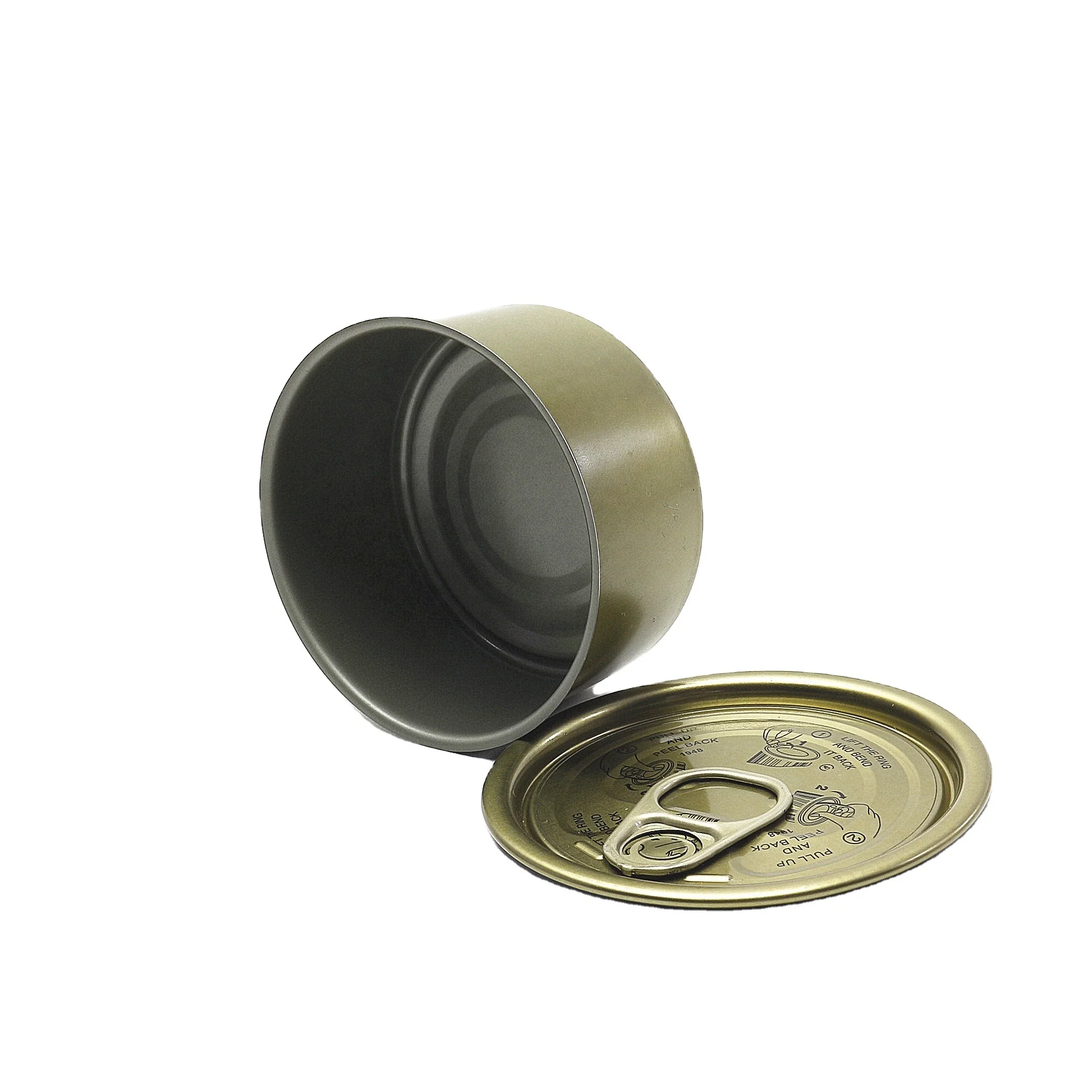 Metal Ring-pull Tin Can Empty Tuna Fish 100ml Tin Cans 100ml Machine Sealable Cans  TC-88K