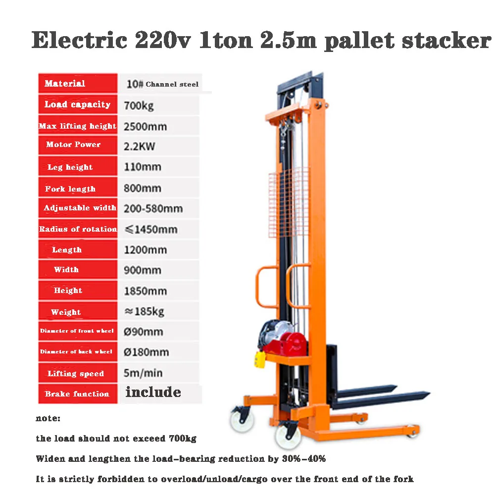 Electric Transpallet Pallet Stacker Hand Forklift Pallet Stacker Pallet Stacker