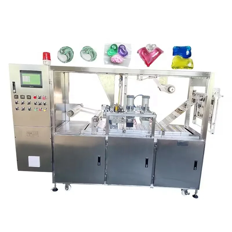 Industry laundry detergent pod capsule PVA soluble film making packing machine