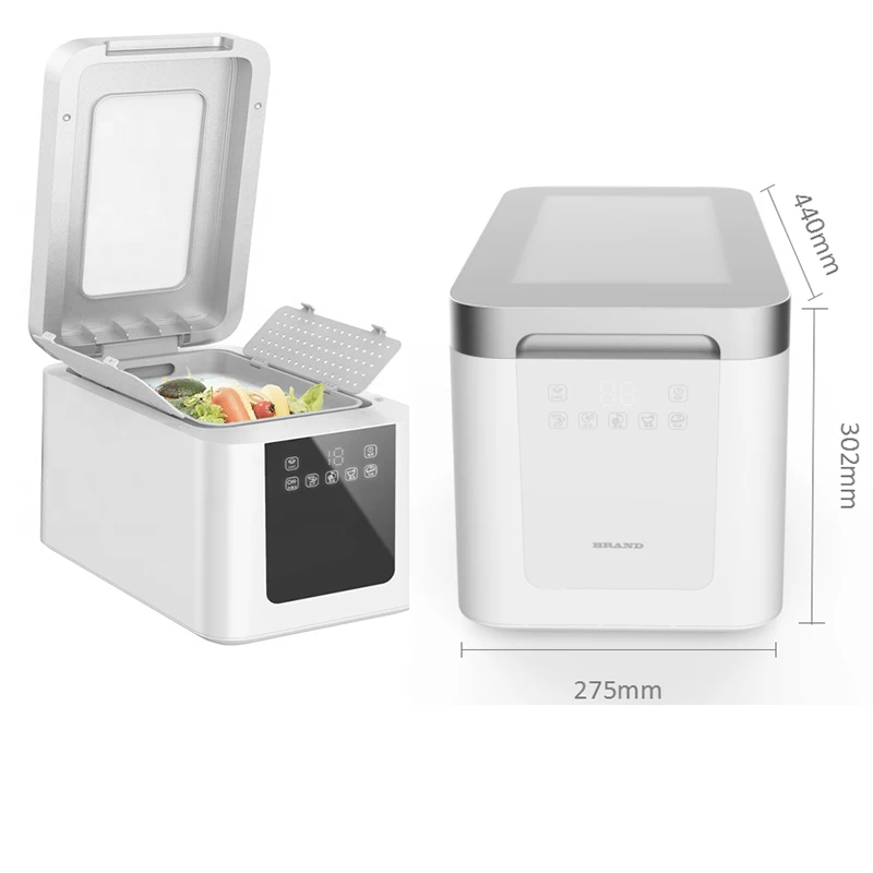 vegetable and fruit  cleaning machine with electrolysis + water circulation + UVC technology