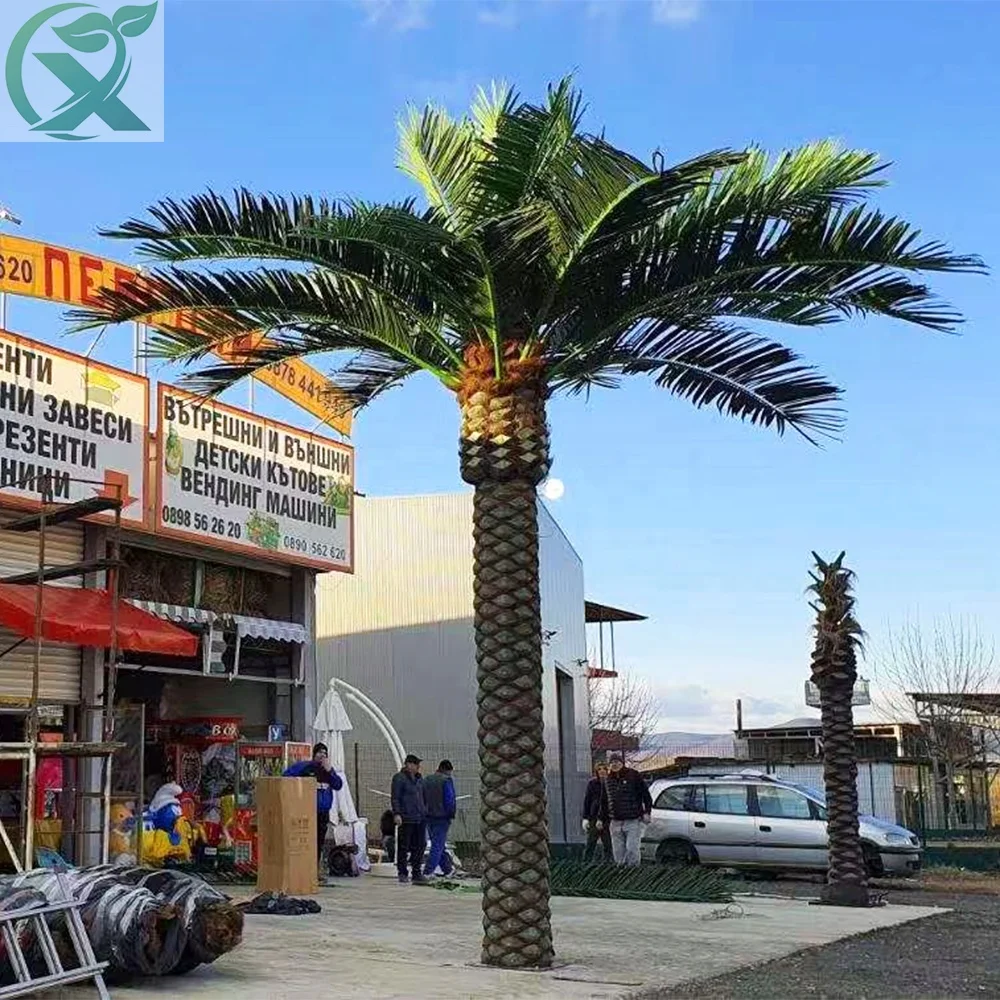 Outdoor Plastic Wholesale Date Palm Tree Large Decorative for Landscaping
