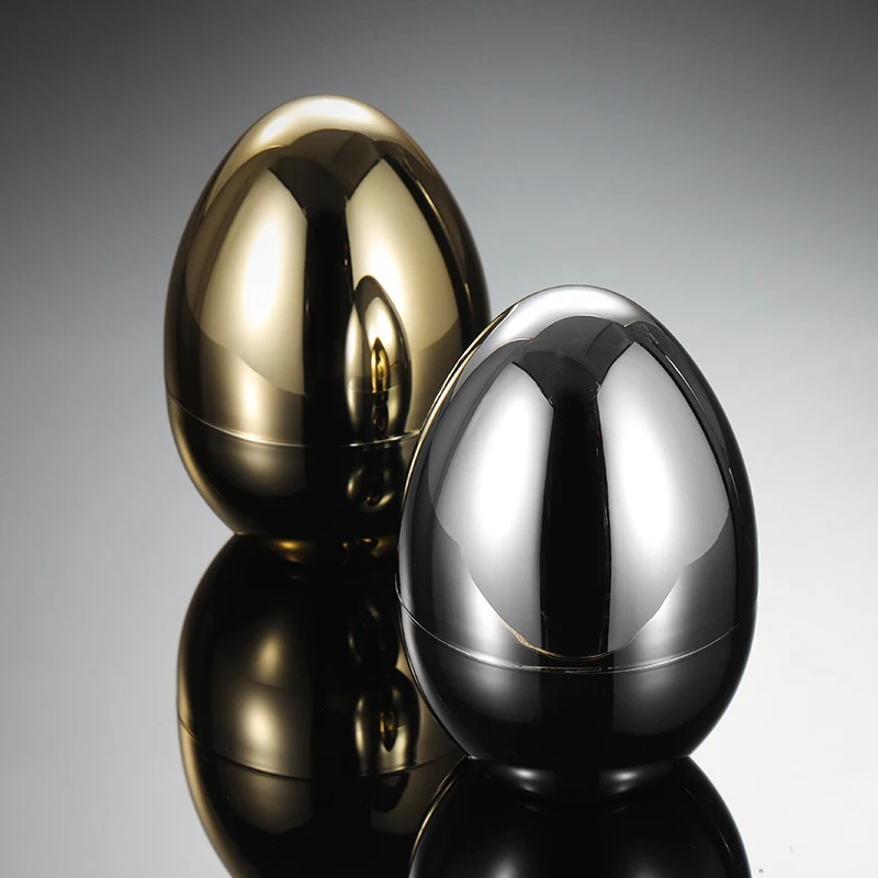 Colorful Popular Large Plastic Easter Metallic Simple Sense Eggs 1060007