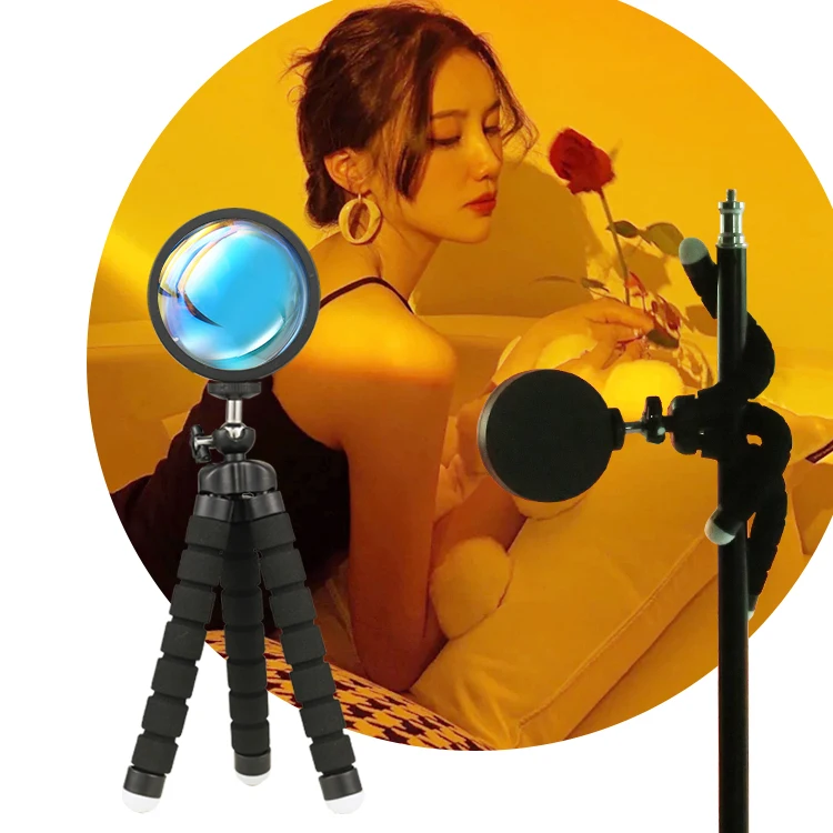 Новый 16 видов цветов RGB APP управление закат проектор лампа светодиодная свет с дистанционным