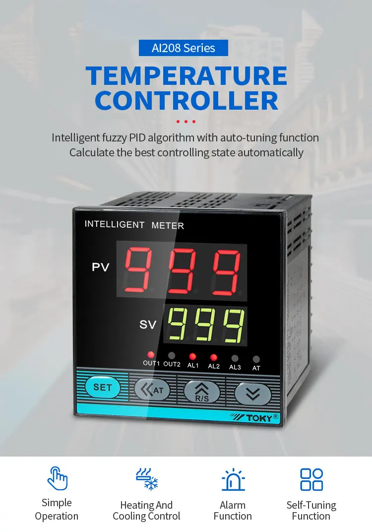 Easy Operation Led Smart Heating Digital Thermostat For Egg Incubator