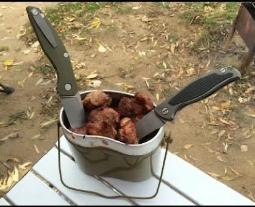 Открытый походный поход беспорядок винтажный открытый кухонный горшок русский Портативный Ланч-бокс