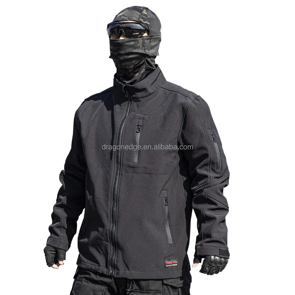 SPARK TAC Warm Waterproof Windproof Jacket Men Soft Shell Outdoor Hunting Clothes Tactical Jacket