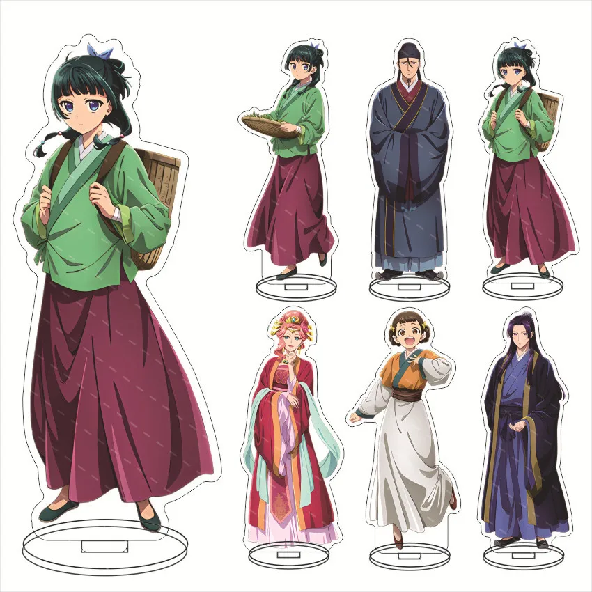 Mixed Annime Cartoon The Apothecary Diaries Acrylic Table Stand Cute Anime Photo Acrylic Figure Standee Demon Slayer Desk Stand