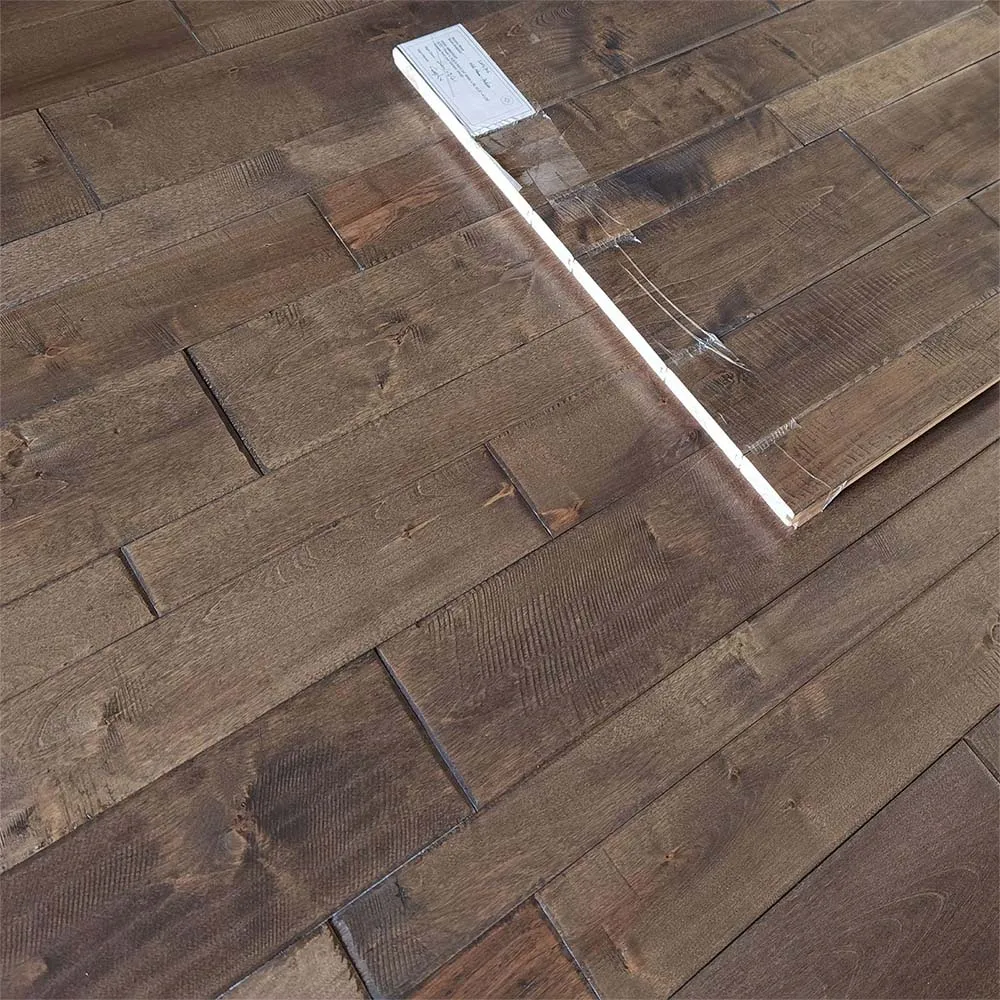 
Solid Hand scrapped Birch Wood Flooring 