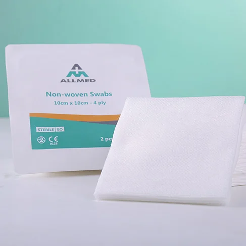 Individually Packed Non-Woven Absorbent Swab Medical Sterile Non-Woven Pad