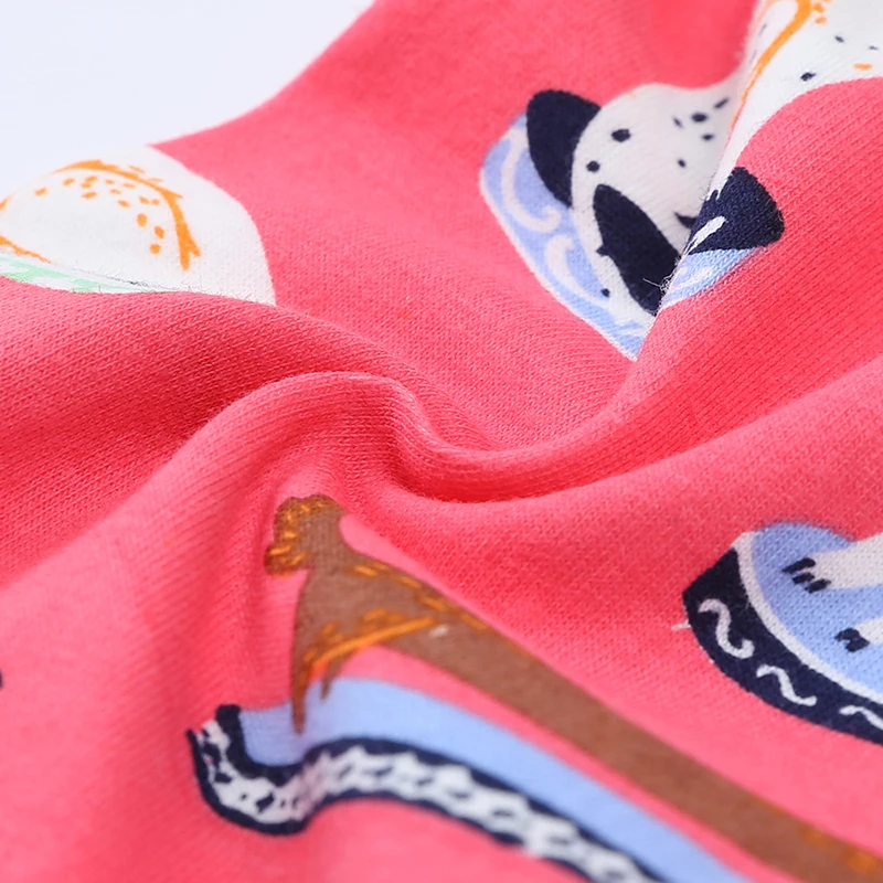 Wholesale custom children cartoon flower printed trousers elastic cotton kids leggings for girls