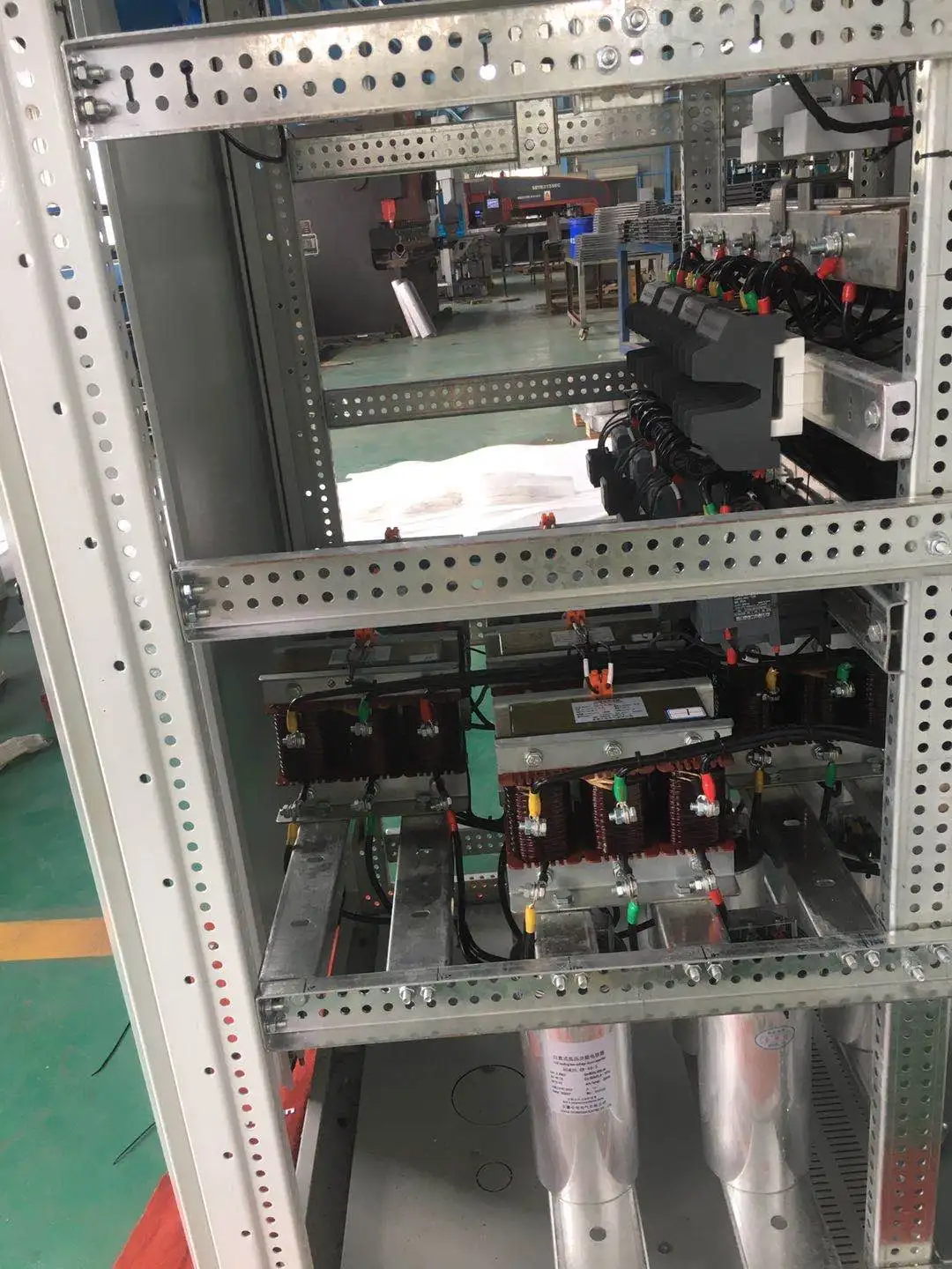 150kvar TSC capacitor bank cabinet with harmonic filter reactor