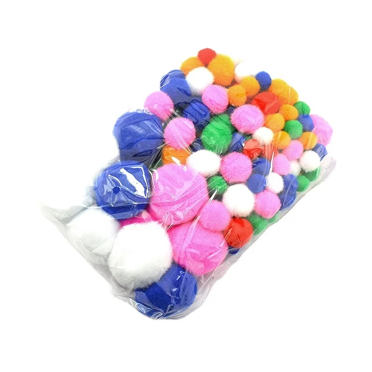 
DIY Christmas Decoration Multi Color Felt balls Pom Poms for Kids Craft Making DIY Craft Making Pom Balls 