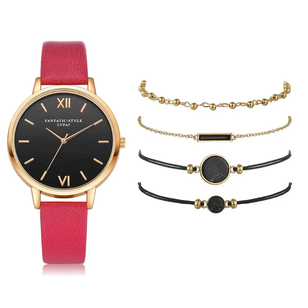 2020 New Variety Bracelet Set Simple Quartz Watch Fashion Watch Trend Ladies Watch Set Series
