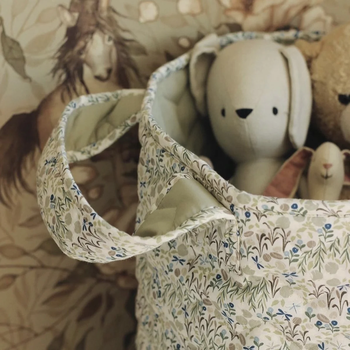 Washable Cotton Basket Small Size Desktop Sundries Rope Trash Basket Machine Washable Laundry Storage Basket With Handles