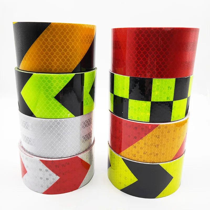 983 Reflector Sticker Red Reflective Safety Warning Tape Customized Conspicuity Adhesive Reflective Tape For Truck Vehicle