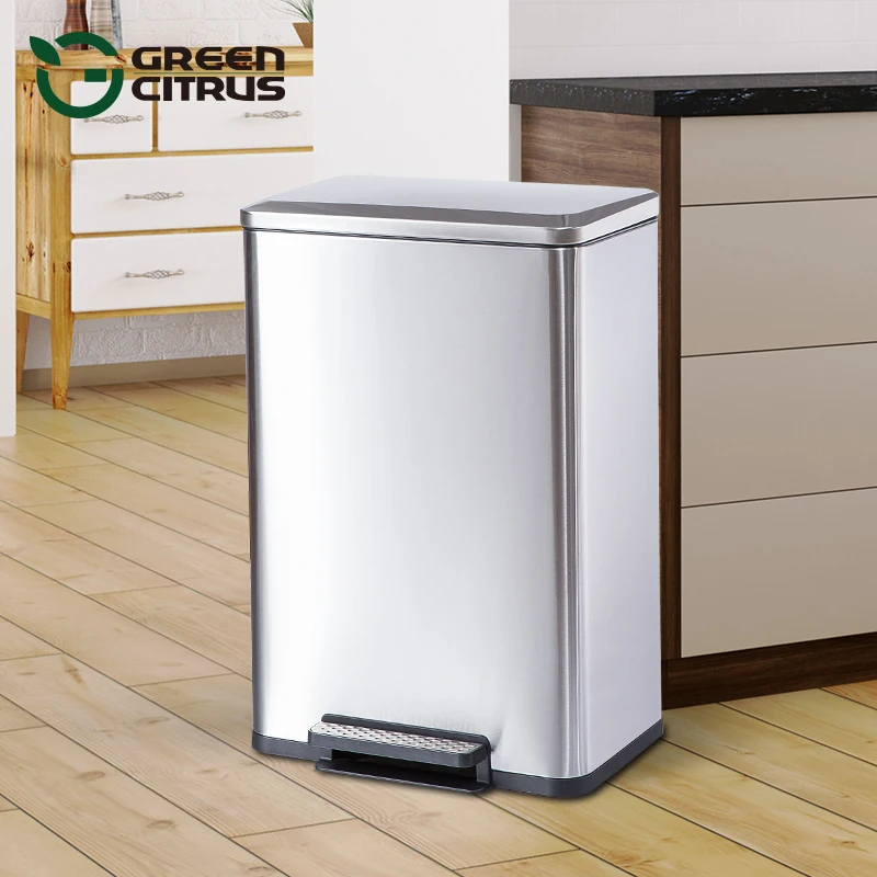 Sorting Odorless Foot Operated Kitchen Waste Bin Medical Recycle Garbage Can With Pedal